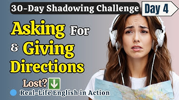 Learn English FAST with Ask & Give Directions | Day 4 | Shadowing English Speaking Practice