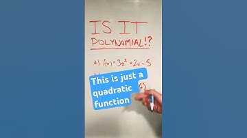 Is this function a polynomial? #shorts