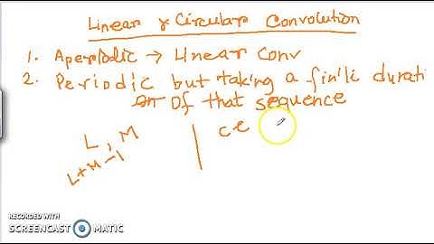 Comparison between Linear and Circular Convolution
