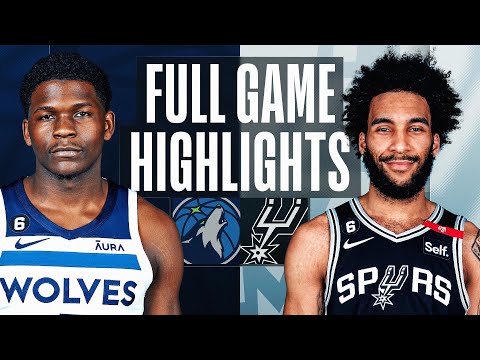 TIMBERWOLVES at SPURS | FULL GAME HIGHLIGHTS | April 8, 2023