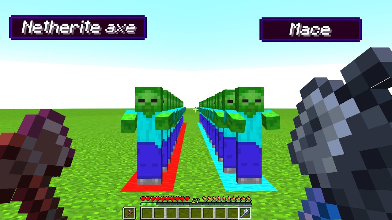 netherite axe vs mace YouTube