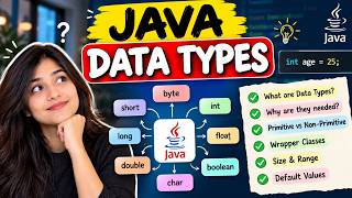 Java Data Types Explained Simply | Datatypes -their Types , Wrapper Classes, Size & Default Values