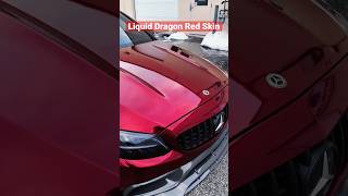 Famous High Gloss Liquid Dragon Blood Skin on Mercedes C63S Amg ❤️ #랩핑 #벤츠 #carwrap #wrap #Mercedes Net Worth