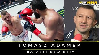 TOMASZ ADAMEK | KSW Epic | Wygrana walka z Mamedem Khalidovem | Co dalej?