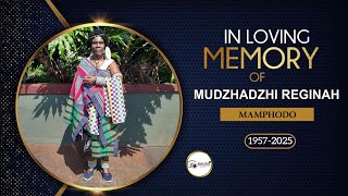 MEMORIAL SERVICE OF MUDZHADZHI REGINAH MAMPHODO
