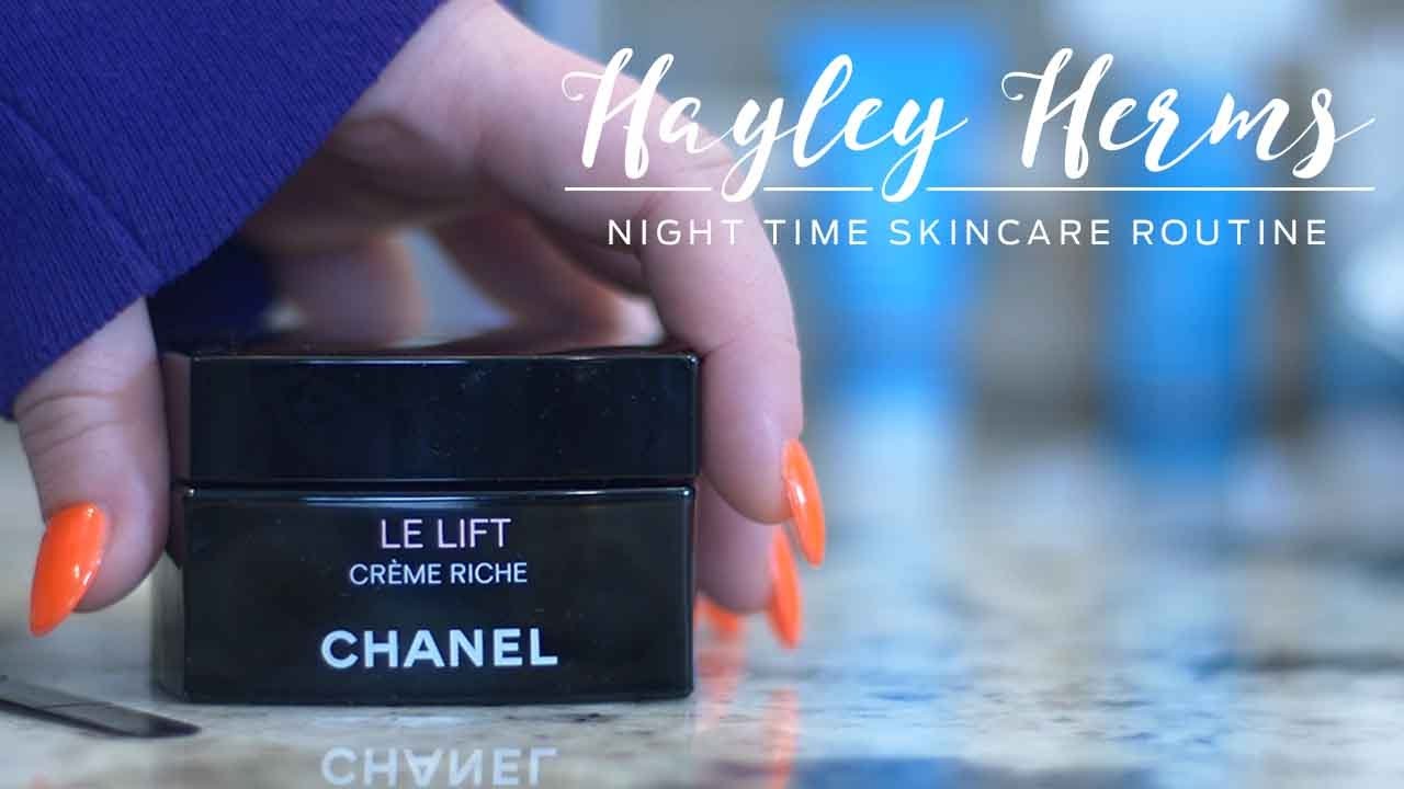 CHANEL NIGHT TIME SKINCARE ROUTINE 