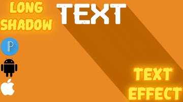 Long shadow text effect || KINEMASTER || VINEETZ