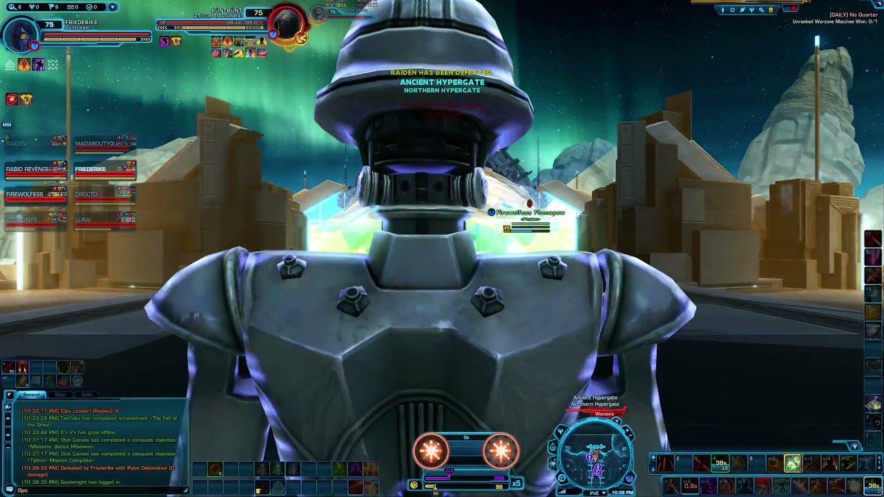 Hypergate Win - Dirty Fighting Gunslinger - Warzone PvP Gameplay 6.3 SWTOR