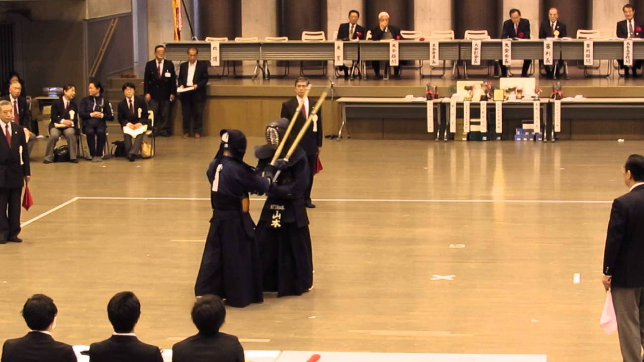 通常版】H28全日本実業団高壮年剣道大会 6段以上決勝 山本・NTT対細川