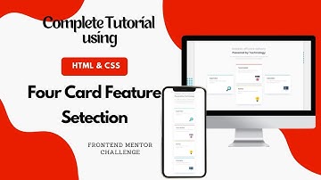 Four Card Feature Selection || HTML & CSS || Frontend Mentor Challenge