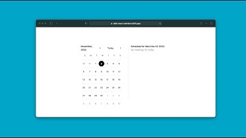 Build a react tailwind calendar ui from scratch