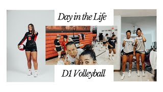 D1 VOLLEYBALL DAY IN THE LIFE I Lift + Practice + Media Day