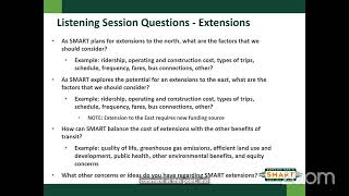 Planning for the Future Listening Session #3 - Extensions