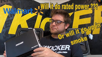 WILL A "WALMART" KICKER AMP DO RATED?