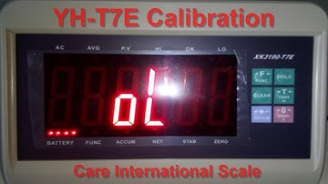 YH-T7 weighing indicator Calibration | YH - T7E Weighing Scale Calibration | yh t7 calibration