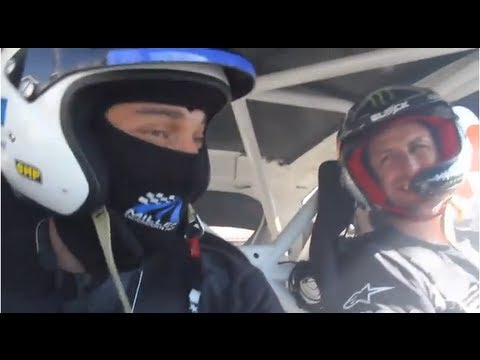 Ride along with Ken Block in his Gymkhana Ford Fiesta Sema show 2010