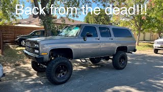 This Squarebody  Chevy Suburban was dead…