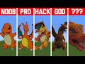 NOOB VS PRO VS HACKER Minecraft Pixel art✨Charizard