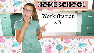 DIY Homeschool Desk | Homeschool Workstation Ideas | Back To School 2020