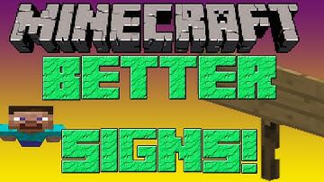 [MINECRAFT] Better Sign GUI Mod Review 1.3.1