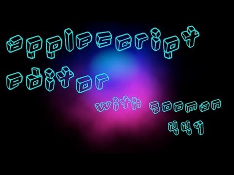 AppleScript Editor tutorial- How to make a simple talking app