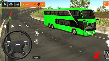 2025 new coach bus simulator 💥 || indonesia bus simulator part-116 #bus #game #simulator #comman  