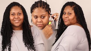 The Best Way To Install Human Hair Curly Ends Loc Extensions| ft Eayon Hair