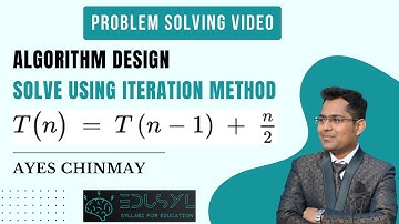 Algorithm Design | Solve using iteration method | T(n) = T(n-1) + n/2 #algorithm #algorithmdesign
