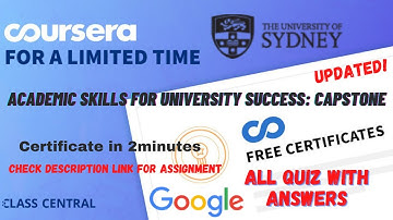 Academic Skills for University Success: Capstone,(week-1-4) All Quiz Answers.#coursera #quiztime #mr