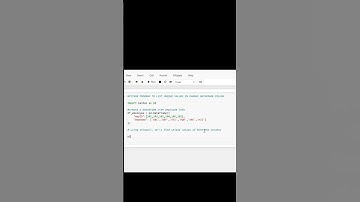 PYTHON PROGRAM TO LIST UNIQUE VALUES IN PANDAS DATAFRAME COLUMN #python #coding#pandas