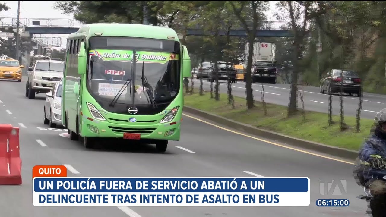 Policía abate a sospechoso de robo en Quito featuring robo Quito