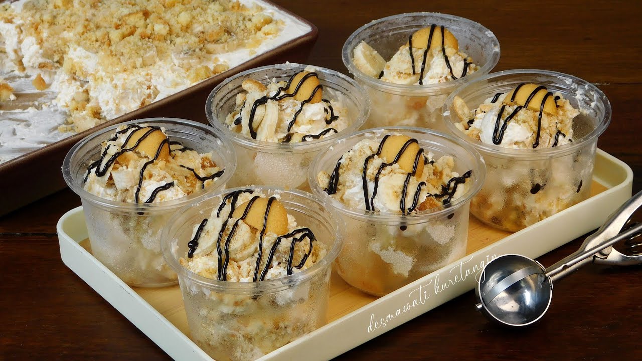 RESEP CARA MEMBUAT BANANA PUDDING TERENAK 