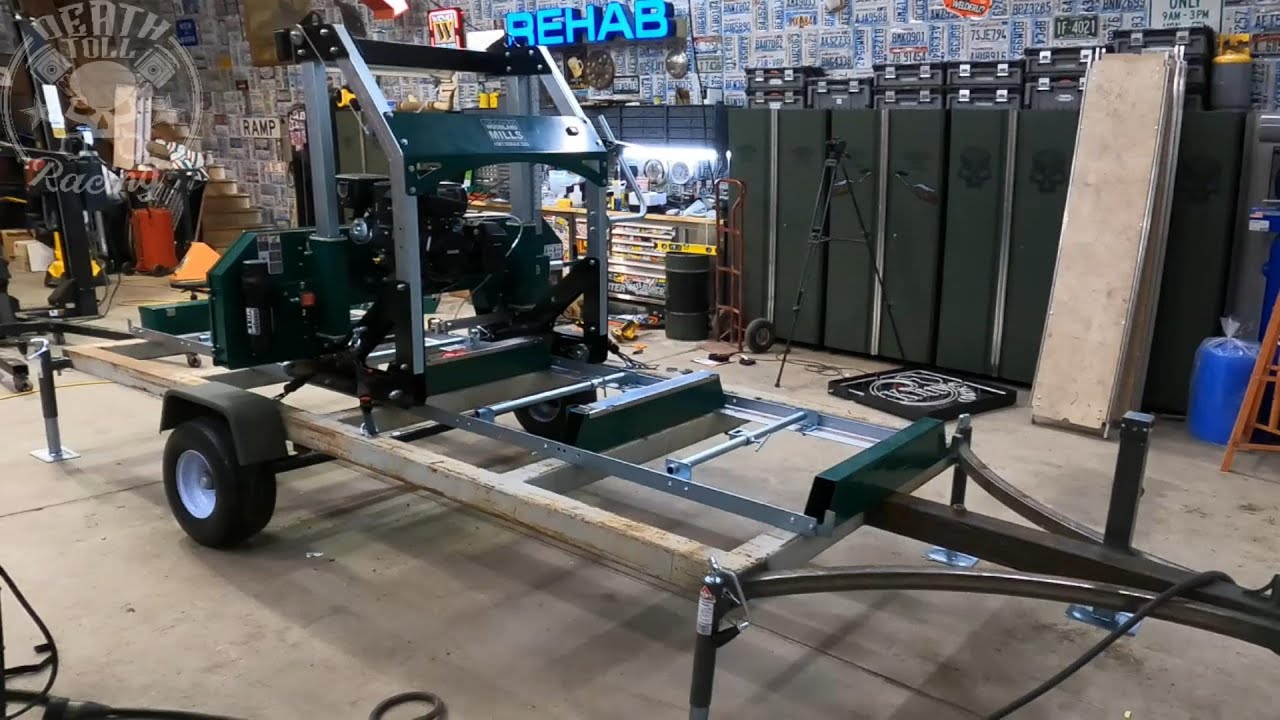 DTR Woodland Mills Sawmill HM130MAX Trailer Build (homebuilt trailer