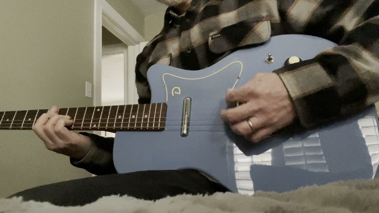 1999 Danelectro 56 U-2 Blue Suede Electric Guitar 1st Reissue
