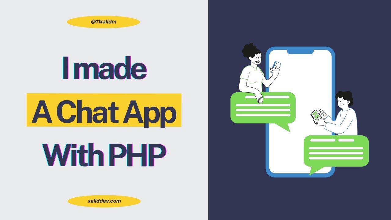 I made a chat app with PHP & MySQL - YouTube