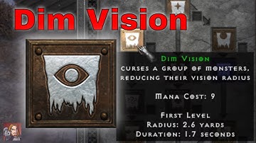 D2R Skills & Abilities - Dim Vision Curse (Necromancer)