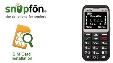 Snapfōn® ezTWO - SIM Card Installation