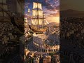 Ancient history combined with advanced, impossible technology.
