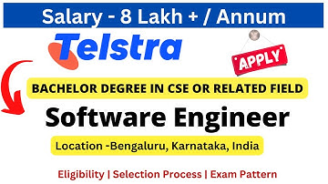Telstra Off Campus Drive for Fresher 2022/2023/2024 | Software Engineer Salary 8 LPA+ #freshersjobs