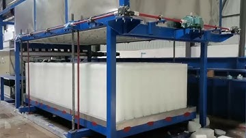 10 tons capacity block ice machine, 10x10=100 ice molds, 50kg ice