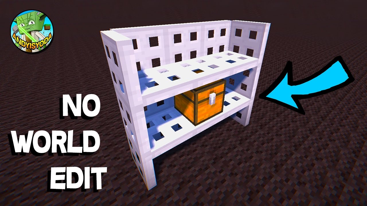 MAKE VERTICAL IRON TRAPDOOR SHELVES !- no world edit