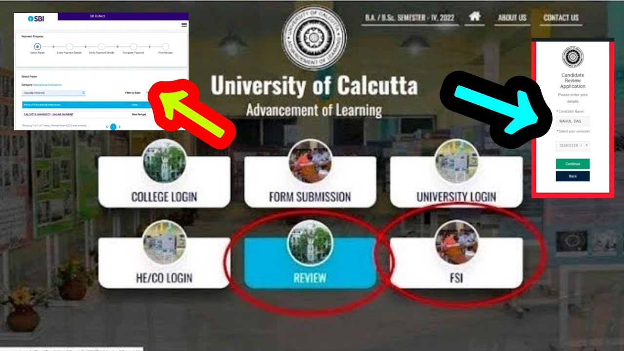 CU 1ST SEM REVIEW FSI FORM FILL UP 2025 PROCESS || HOW TO APPLY FOR CALCUTTA UNIVERSITY REVIEW/FSI??