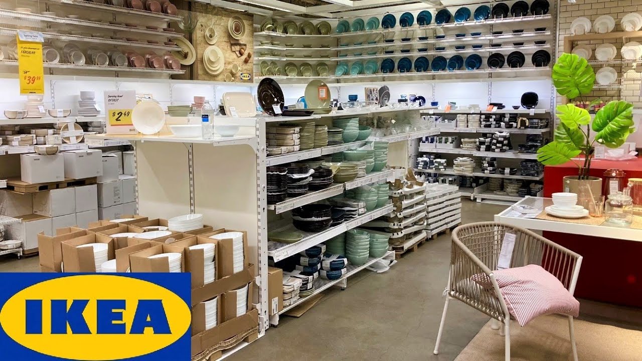 IKEA KITCHEN DINNERWARE PLATES BOWLS KITCHENWARE SHOP WITH ME SHOPPING STORE WALK THROUGH