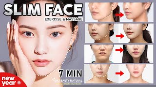 ? New Year Slim Face | Reduce Face Fat, Chubby Cheeks, Buccal fat | Slim Jaw, Cheekbones and Chin