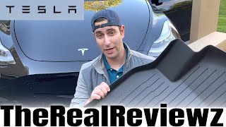 Tesla Model Y All Weather Interior Mats | Rugged Textile Rear Trunk Mat