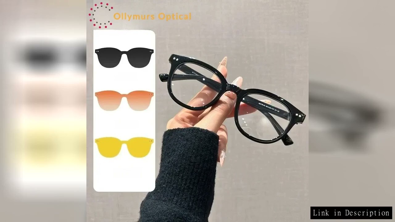 Brez  Magnetic Clip-On Retro Round Glasses Women Fashion Optical Prescription Eyegalsses Frame Men P