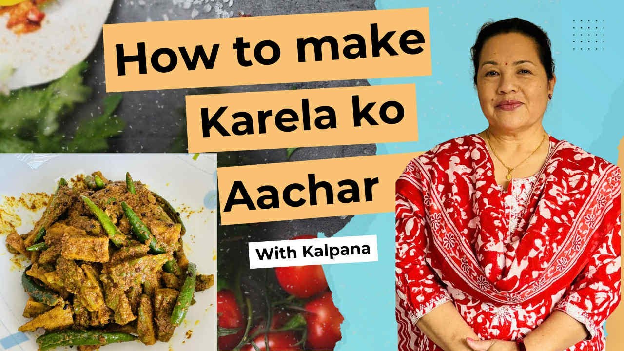 Karela ko achar/Bitter gourd pickle Recipe/How to make karela achar /Nepali achar Recipe 