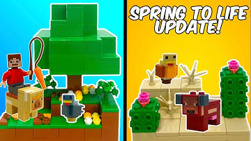 LEGO Minecraft Spring to Life build hacks! (1.21.5)