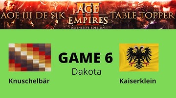 AOE 3 (DE) $1,000 Table Topper: THE FINAL! Game 6 - Knuschelbär vs Kaiserklein