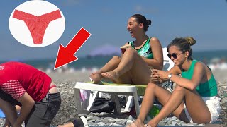 🔥 Man Thong Prank at Beach 😲 - Best of Just For Laughs